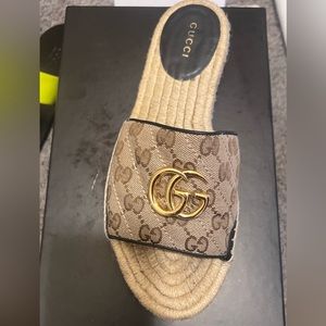 Gucci espadrille sandals authentic